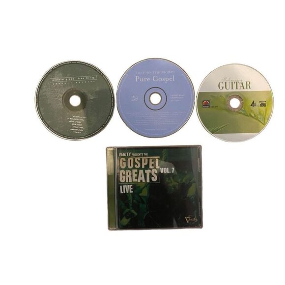 Lot Of 4 Gospel CDs Relaxing Guitar Point Of Grace - Picture 1 of 7